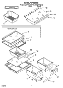 SHELF PARTS, OPTIONAL PARTS Diagram and Parts List for ER8MHMXML03  Whirlpool Refrigerator
