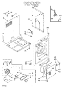SECTION Diagram and Parts List for BYCCD3421W2  Whirlpool Dryer