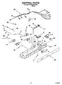 CONTROL PARTS Diagram and Parts List for 5VGS3SHGKQ00  Whirlpool Refrigerator