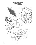 VENTILATION Diagram and Parts List for SC8900EXQ2  Whirlpool Cooktop