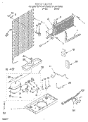 UNIT Diagram and Parts List for RT14WKYGW02  Roper Refrigerator