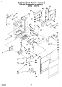DISPENSER FRONT Diagram and Parts List for KSHS22QBWH01  KitchenAid Refrigerator