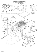UPPER UNIT PARTS Diagram and Parts List for KBRP36FKS02  KitchenAid Refrigerator