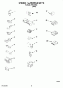WIRING HARNESS PARTS Diagram and Parts List for ITW4300SQ3  Inglis Washer