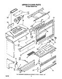 UPPER CHASSIS Diagram and Parts List for RM996PXVW4  Whirlpool Microwave Oven Combo
