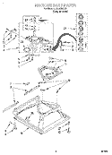 MACHINE BASE Diagram and Parts List for 6LSC8255EQ1  Whirlpool Washer