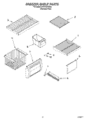 FREEZER SHELF PARTS Diagram and Parts List for KSSC48FMS00  KitchenAid Refrigerator