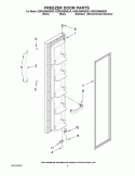 FREEZER DOOR PARTS Diagram and Parts List for KSRS25MWWH00  KitchenAid Refrigerator
