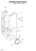 REFRIGERATOR LINER Diagram and Parts List for KSBS25FJBL00  KitchenAid Refrigerator
