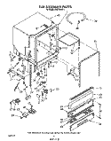 TUB Diagram and Parts List for DU8700XX1  Whirlpool Dishwasher