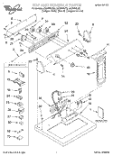 TOP AND CONSOLE, LIT/OPTIONAL Diagram and Parts List for LGQ8858JQ2  Whirlpool Dryer