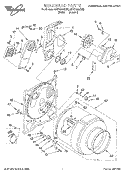 SECTION Diagram and Parts List for 3CEP2960DN2  Whirlpool Dryer