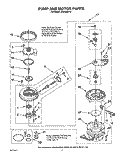 PUMP AND MOTOR Diagram and Parts List for DU9450XY0  Whirlpool Dishwasher