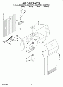 AIR FLOW PARTS Diagram and Parts List for CS22CFXTT01  Crosley Refrigerator