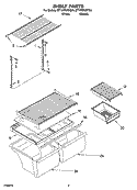 SHELF PARTS, OPTIONAL PARTS Diagram and Parts List for ET1WTKXKQ04  Whirlpool Refrigerator