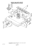 DOOR AND LATCH Diagram and Parts List for KUDI220WWH1  KitchenAid Dishwasher