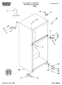 CABINET, LITERATURE Diagram and Parts List for RT14BKXGW02  Roper Refrigerator