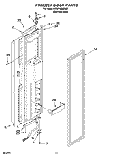 FREEZER DOOR PARTS Diagram and Parts List for KSSP48QMS02  KitchenAid Refrigerator
