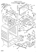 LINER Diagram and Parts List for KTRS19KHBT00  KitchenAid Refrigerator