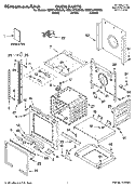 OVEN PARTS Diagram and Parts List for KEBC147KWH06  KitchenAid Wall Oven