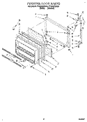 FREEZER DOOR Diagram and Parts List for ET22DQRBW02  Whirlpool Refrigerator