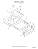 DRAWER PARTS Diagram and Parts List for KIRS608BSS0  KitchenAid Range
