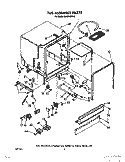 TUB ASSEMBLY, LIT/OPTIONAL Diagram and Parts List for DU8000XX2  Whirlpool Dishwasher