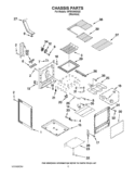 CHASSIS PARTS Diagram and Parts List for WFI910H0AS0  Whirlpool Range