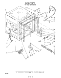 TUB , LITERATURE AND OPTIONAL Diagram and Parts List for SHF7801W0  Whirlpool Dishwasher