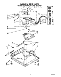 MACHINE BASE Diagram and Parts List for CA1752XYN0  Whirlpool Washer