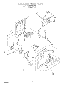 DISPENSER FRONT Diagram and Parts List for KSBP25FJSS01  KitchenAid Refrigerator