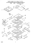 Part Location Diagram of WP1112247 Whirlpool Refrigerator Crisper Cover