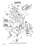 OVEN Diagram and Parts List for KHMC106WAL0  KitchenAid Microwave
