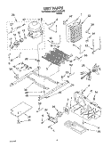 UNIT, OPTIONAL Diagram and Parts List for 6ED2FHKXKQ00  Whirlpool Refrigerator