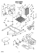UNIT PARTS Diagram and Parts List for IKS203303  Inglis Refrigerator