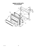 FREEZER DOOR Diagram and Parts List for KBRS22KWAL00  KitchenAid Refrigerator