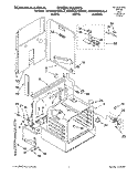 OVEN Diagram and Parts List for KEDH207BAL0  KitchenAid Range