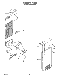 AIR FLOW Diagram and Parts List for 6ED25DQXVW00  Whirlpool Refrigerator