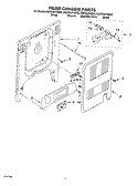 REAR CHASSIS Diagram and Parts List for KGRT607HBS9  KitchenAid Range
