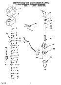 MOTOR AND ICE CONTAINER PARTS Diagram and Parts List for GS2SHAXSB00  Whirlpool Refrigerator