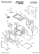 OVEN PARTS Diagram and Parts List for KDRP463LSS04  KitchenAid Range
