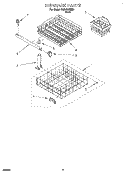 DISHRACK Diagram and Parts List for TUD4000EB0  Whirlpool Dishwasher