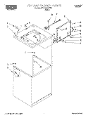 TOP & CABINET Diagram and Parts List for 7RAS4222EW0  Whirlpool Washer