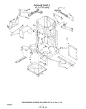 FRAME Diagram and Parts List for KU1550VP0  Roper Trash Compactor