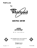 SECTION Diagram and Parts List for LE5700XKW1  Whirlpool Dryer