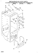 REFRIGERATOR LINER Diagram and Parts List for 4YED25DQAB00  Whirlpool Refrigerator