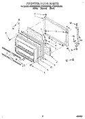 FREEZER DOOR Diagram and Parts List for ET22DQRDB00  Whirlpool Refrigerator