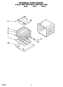 INTERNAL OVEN PARTS Diagram and Parts List for KEBC171KSS05  KitchenAid Wall Oven
