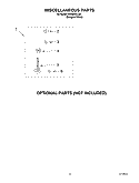 MISCELLANEOUS PARTS OPTIONAL PARTS (NOT INCLUDED) Diagram and Parts List for RAS8244LQ0  Roper Washer