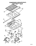 COMPARTMENT SEPARATOR Diagram and Parts List for ET25RKXXW00  Whirlpool Refrigerator